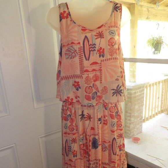 Marissa Olivia Light Orange Dress with Seashells Size Large nwt - Picture 3 of 10